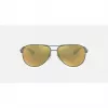 Ray-Ban RB8313 Chromance Aviator Saulesbrilles Gunmetal Green Mirror Polarized 61mm