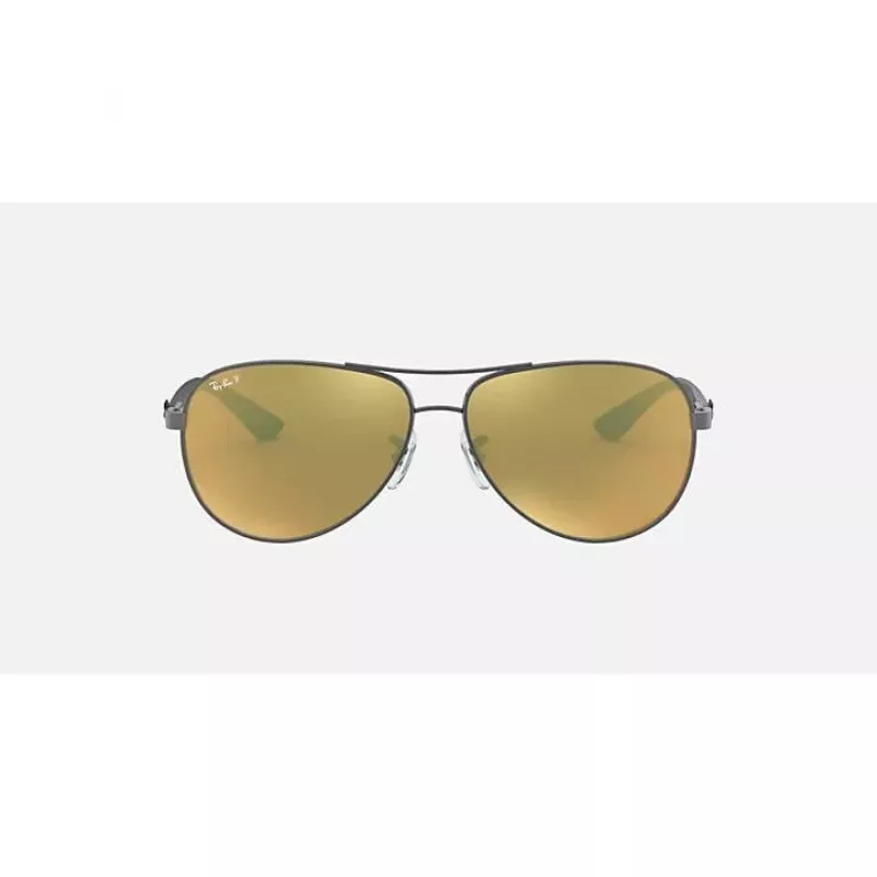 Ray-Ban RB8313 Chromance Aviator Saulesbrilles Gunmetal Green Mirror Polarized 61mm