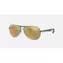 Ray-Ban RB8313 Chromance Aviator Saulesbrilles Gunmetal Green Mirror Polarized 61mm