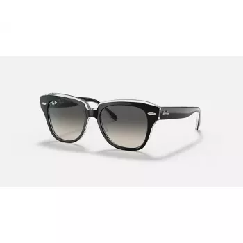 Ray-Ban RB9186S Children's Sunglasses 711611 Transparent Blue Frame Grey Gradient Lens 46mm