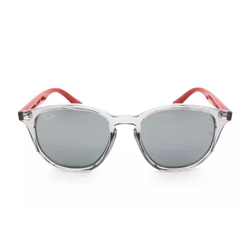 Ray-Ban RJ9070S70636G Bērnu saulesbrilles Caurspīdīgi pelēks Propionāta rāmis Gaiši zils Gradienta lēcas 46mm