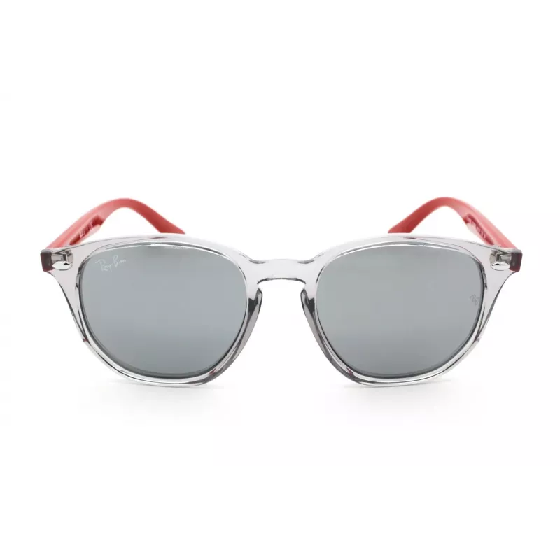 Ray-Ban RJ9070S70636G Bērnu saulesbrilles Caurspīdīgi pelēks Propionāta rāmis Gaiši zils Gradienta lēcas 46mm