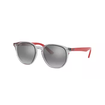 Ray-Ban RJ9070S70636G Bērnu saulesbrilles Caurspīdīgi pelēks Propionāta rāmis Gaiši zils Gradienta lēcas 46mm