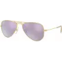 Ray-Ban RJ9506S2494V5 Bērnu saulesbrilles - caurspīdīgs zils rāmis, zilas gradienta lēcas, 50 mm lēcu platums