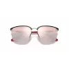 Ray-Ban Unisex RB3673MF060H2 Ģeometriskas zelta saulesbrilles ar tumši zilām lēcām, 56mm