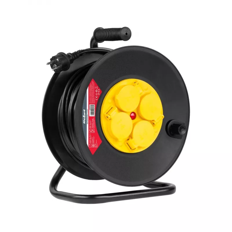 Rebel 4 Outlets Extension Lead, 25m, IP44