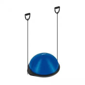 REBEL ACTIVE līdzsvara trenažieris pusbumba 46 cm ar sūkni - zils/melns