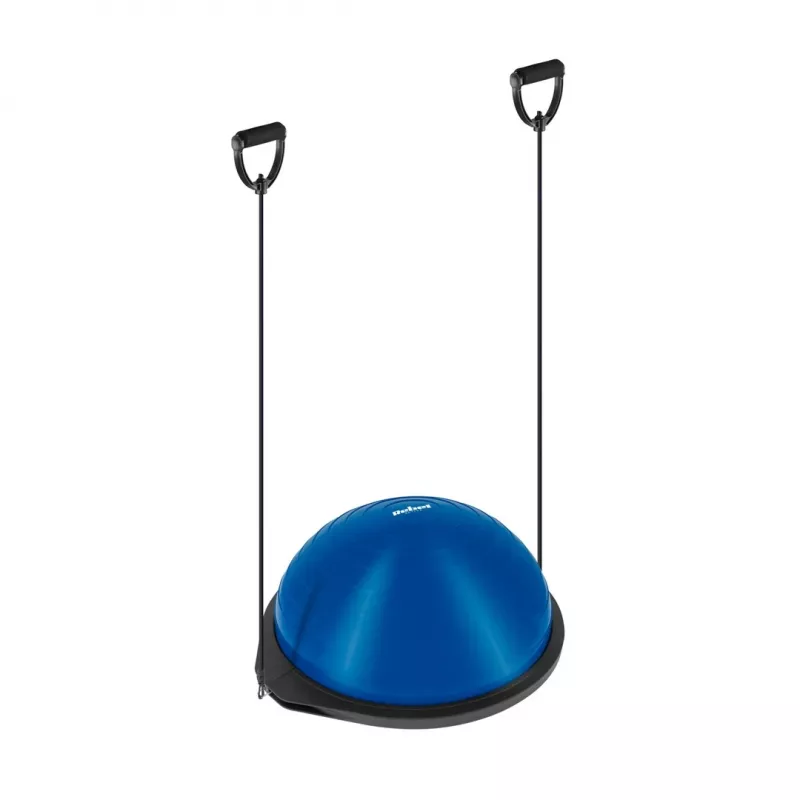 REBEL ACTIVE līdzsvara trenažieris pusbumba 46 cm ar sūkni - zils/melns