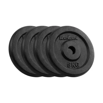 REBEL ACTIVE Čuguna Svaru Komplekts 4x5kg, Urbums 31mm, Klasisks Disks
