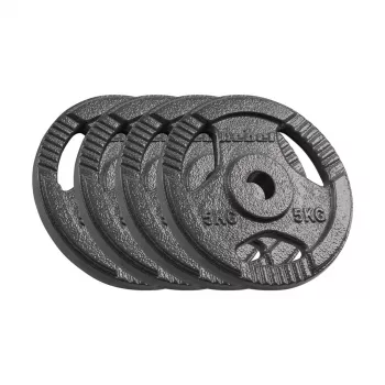 REBEL ACTIVE Čuguna Svaru Komplekts 4x5kg, Urbums 31mm, Disks ar Rokturiem