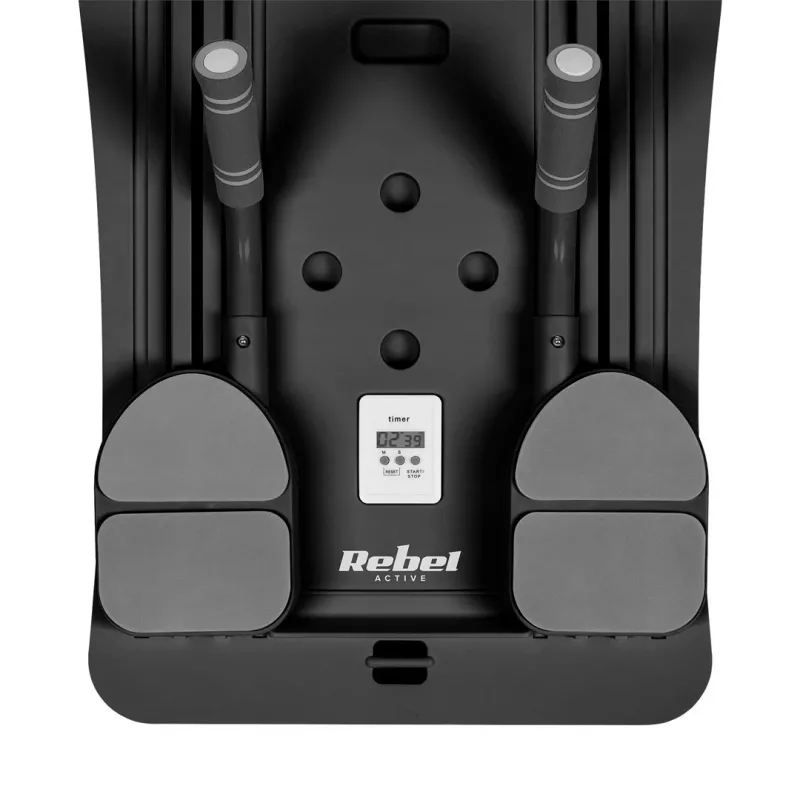 Rebel Active mājas Pilates komplekts, 9-in-1 daudzfunkcionāls fitnesa aprīkojums, melns RBA-3069-BK