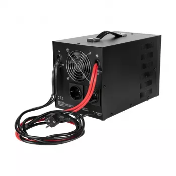 Rebel POWER-1500-LFP4 Avārijas barošanas bloks – tīra sinusoidāla viļņa invertors ar 12V uzlādes funkciju, 230V, 1500VA/1050W