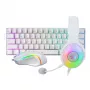 REDRAGON 3-in-1 vadu spēļu komplekts - tastatūra, pele, austiņas - balts