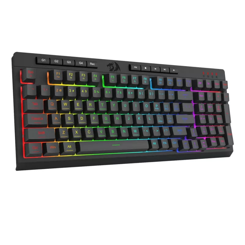 Redragon 4-in-1 spēļu komplekts: RGB tastatūra, pele, paklājiņš un austiņas