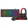 Redragon 4-in-1 spēļu komplekts: RGB tastatūra, pele, paklājiņš un austiņas