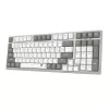 Redragon BK-7113 SCISSOR pilna izmēra vadu USB spēļu tastatūra - RGB fona apgaismojums, zema profila šķērsslodzes slēdži, 104 taustiņi, Anti-Ghosting, melna