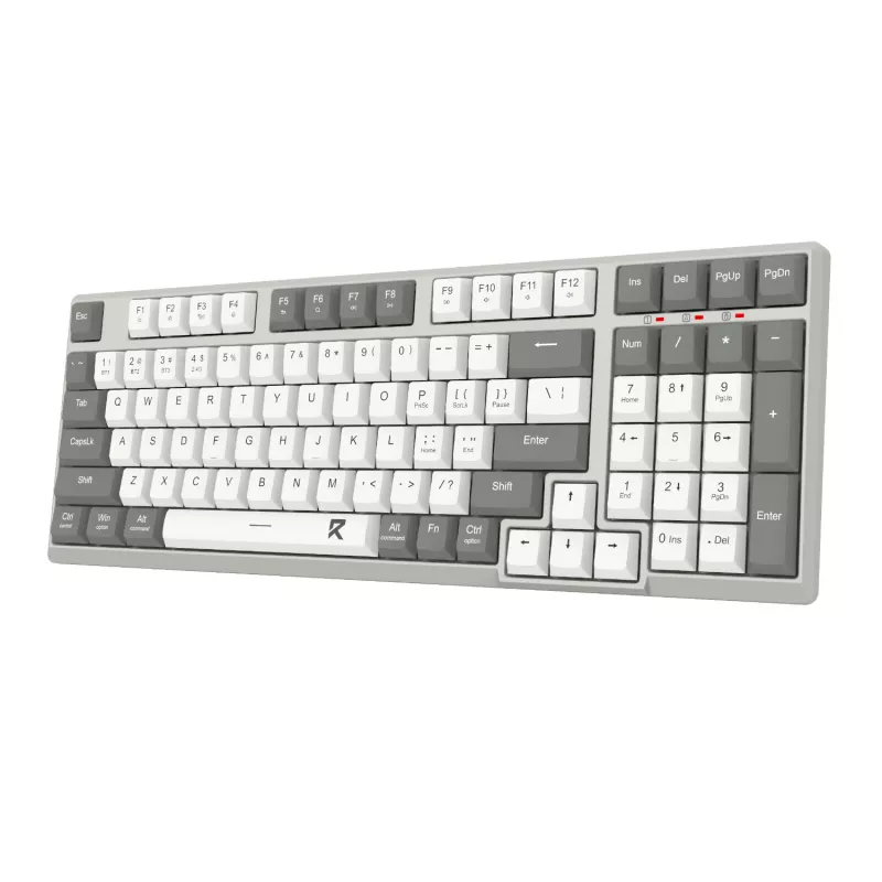 Redragon BK-7113 SCISSOR pilna izmēra vadu USB spēļu tastatūra - RGB fona apgaismojums, zema profila šķērsslodzes slēdži, 104 taustiņi, Anti-Ghosting, melna