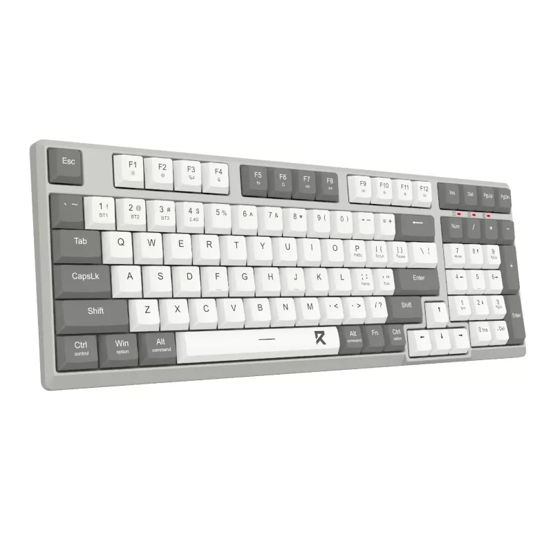 Redragon BK-7113 SCISSOR pilna izmēra vadu USB spēļu tastatūra - RGB fona apgaismojums, zema profila šķērsslodzes slēdži, 104 taustiņi, Anti-Ghosting, melna