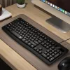 Redragon BK-7366 pilna izmēra ergonomiska vadu membrānas biroja tastatūra - melna
