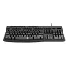 Redragon BK-7366 pilna izmēra ergonomiska vadu membrānas biroja tastatūra - melna
