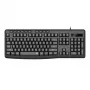 Redragon BK-7366 pilna izmēra ergonomiska vadu membrānas biroja tastatūra - melna