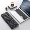 Redragon BK-7367 pilna izmēra ergonomiska bezvadu membrānas biroja tastatūra - melna
