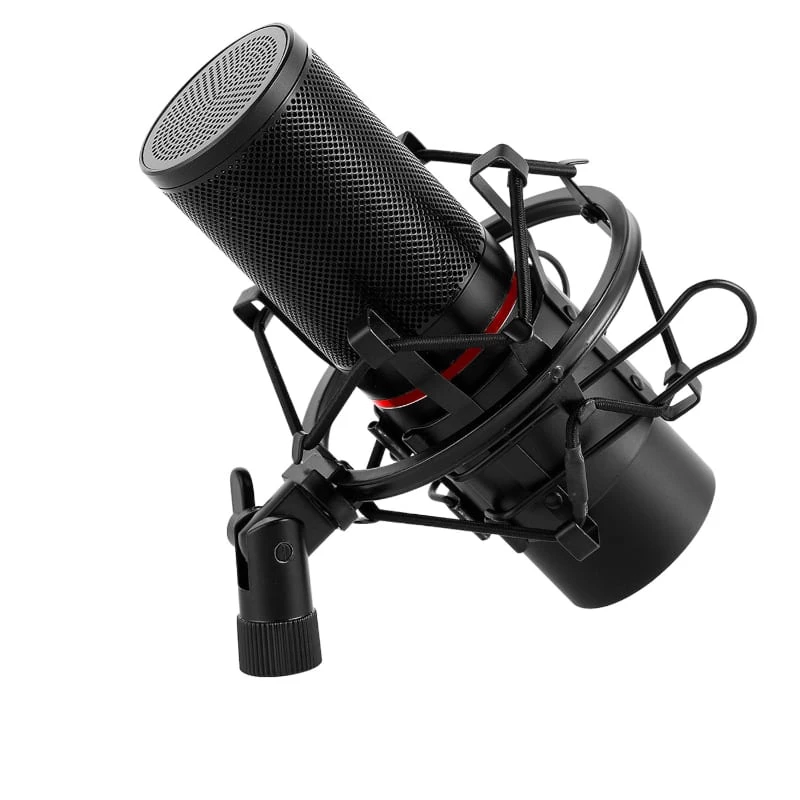 REDRAGON BLAZAR Cardioid USB spēļu mikrofons ar statīvu, pop filtru un triecienu absorbējošu stiprinājumu - Melns