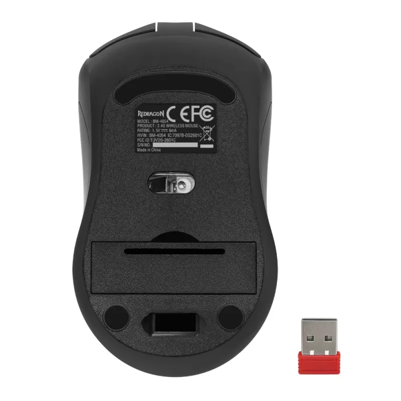 Redragon BM-4054 bezvadu spēļu pele, 10000 DPI, 2.4GHz, RGB, USB-C uzlādējama