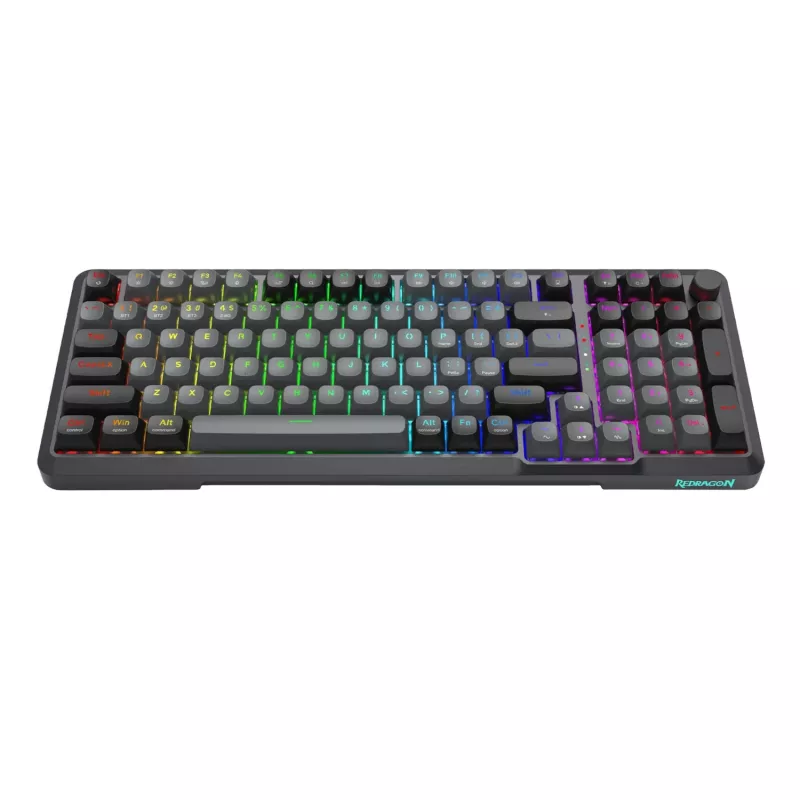 Redragon BRAGI PRO K688 98+1 Gasket bezvadu mehāniskā klaviatūra (trīs režīmi, RGB, karsti maināmi, krēmkrāsas lineārie slēdži)