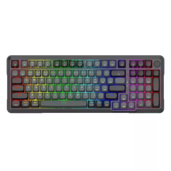 Redragon BRAGI PRO K688 98+1 Gasket bezvadu mehāniskā klaviatūra (trīs režīmi, RGB, karsti maināmi, krēmkrāsas lineārie slēdži)