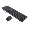 Redragon BS-7092 vadu spēļu tastatūra un pele komplektā, RGB fona apgaismojums, 3200 DPI, melna