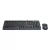 Redragon BS-7092 vadu spēļu tastatūra un pele komplektā, RGB fona apgaismojums, 3200 DPI, melna