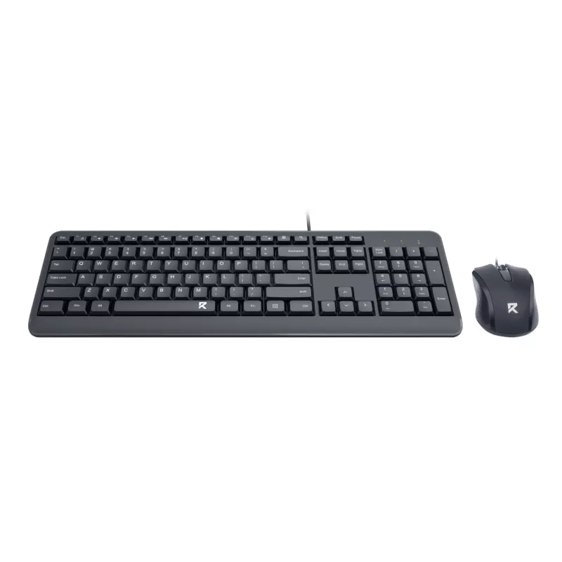 Redragon BS-7092 vadu spēļu tastatūra un pele komplektā, RGB fona apgaismojums, 3200 DPI, melna