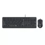Redragon BS-7092 vadu spēļu tastatūra un pele komplektā, RGB fona apgaismojums, 3200 DPI, melna