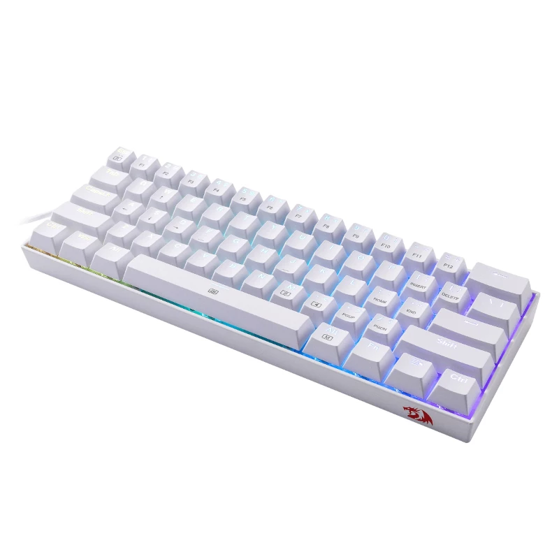 REDRAGON DRAGONBORN vadu mehāniskā tastatūra RGB 67 taustiņu dizains - balta