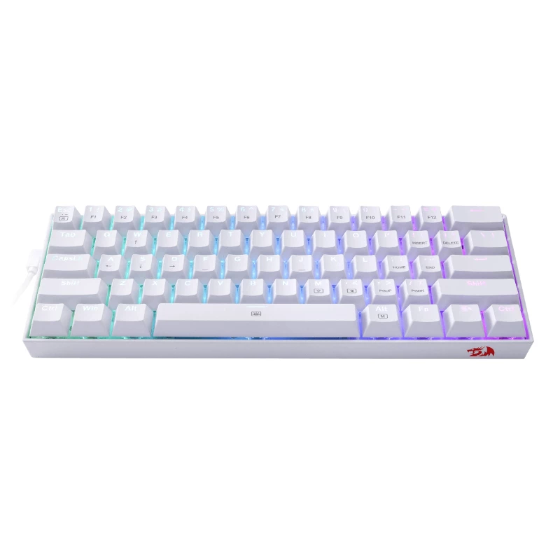 REDRAGON DRAGONBORN vadu mehāniskā tastatūra RGB 67 taustiņu dizains - balta
