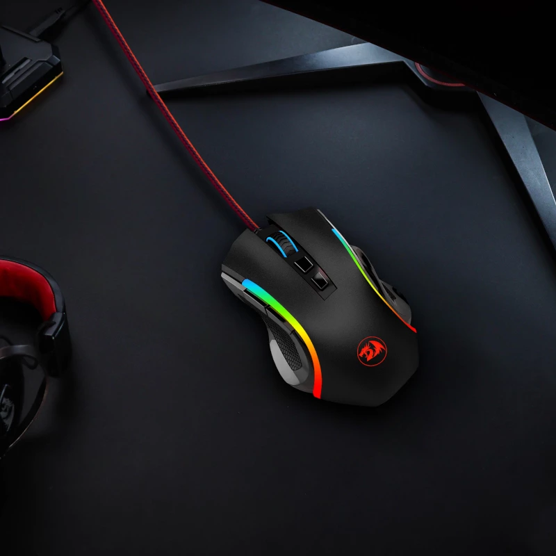 REDRAGON GRIFFIN 7200DPI spēļu pele - melna