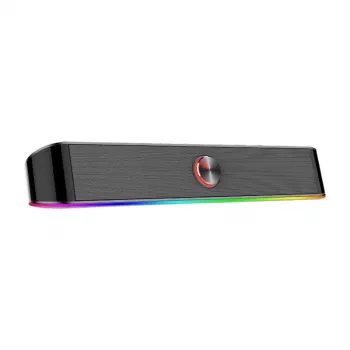 Redragon GS560 Adiemus 2.0 RGB USB/Aux spēļu skaņas josla - melna