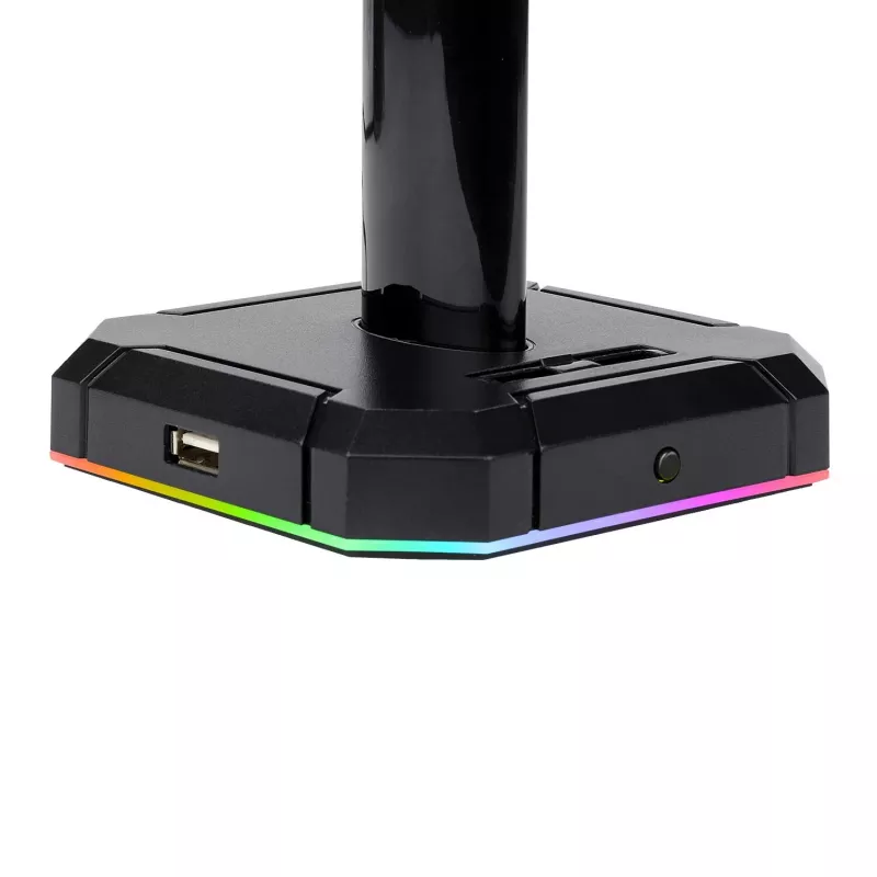 Redragon HA300 Scepter Pro RGB austiņu statīvs ar 4 portu USB 2.0 centrmezglu