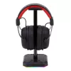 Redragon HA300 Scepter Pro RGB austiņu statīvs ar 4 portu USB 2.0 centrmezglu