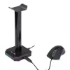 Redragon HA300 Scepter Pro RGB austiņu statīvs ar 4 portu USB 2.0 centrmezglu