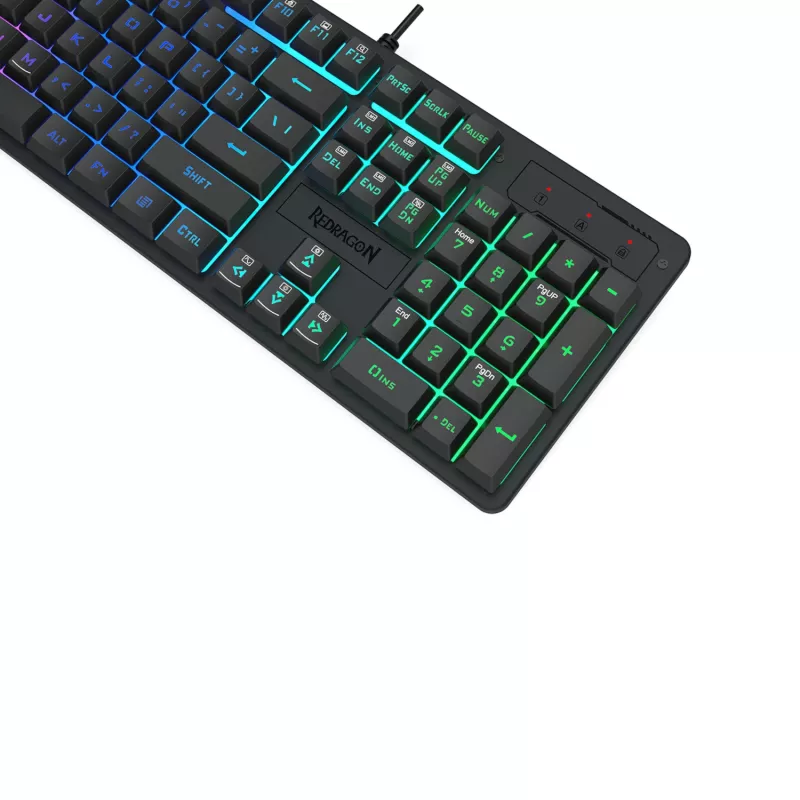 Redragon K521 RGB NETHERBANE 104 taustiņu membrānas spēļu tastatūra