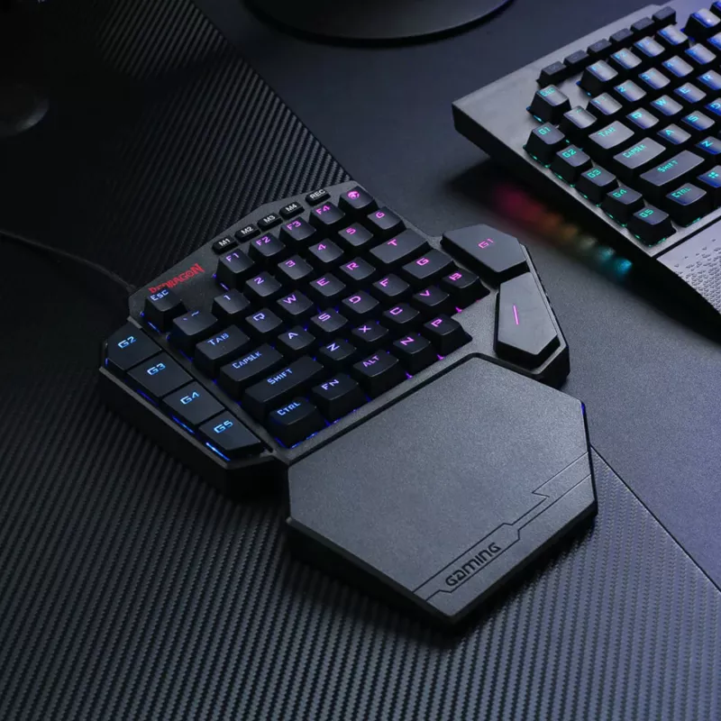 Redragon K585 DITI ELITE PRO RGB 40% bezvadu mehāniskā spēļu tastatūra - zili slēdži
