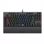 Redragon K588 RGB Pro BROADSWORD TKL mehāniskā vadu spēļu tastatūra - melna