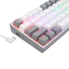 Redragon K617 FIZZ 60% vadu RGB spēļu klaviatūra - balta/pelēka