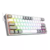 Redragon K617 FIZZ 60% vadu RGB spēļu klaviatūra - balta/pelēka