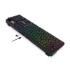 Redragon K762 TERRAFLARE PRO RGB bezvadu spēļu klaviatūra ar blīvējuma stiprinājumu - 75% 82 taustiņi, trīs režīmi, karsti maināmi, Double-Shot PBT, melna