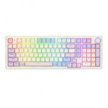Redragon K768VI-WL trīs režīmu RGB mehāniskā spēļu tastatūra – 100 taustiņi ar karsto nomaiņu (melna)