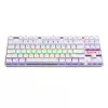 REDRAGON KUMARA mehāniskā 87 taustiņu RGB apgaismojuma spēļu tastatūra - balta