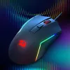 Redragon M616 TRIDENT 10000DPI RGB spēļu pele - Melna
